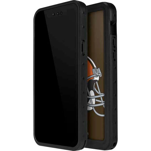 NFL Cleveland Browns Large Logo iPhone 12 Pro Waterproof Case