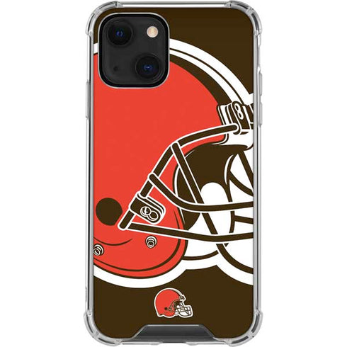 NFL Cleveland Browns Large Logo iPhone 14 Clear Case