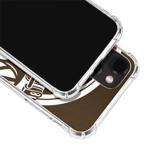 NFL Cleveland Browns Large Logo iPhone 14 Clear Case
