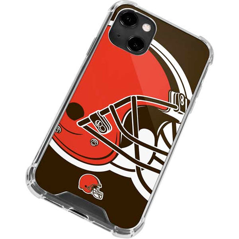 NFL Cleveland Browns Large Logo iPhone 14 Clear Case