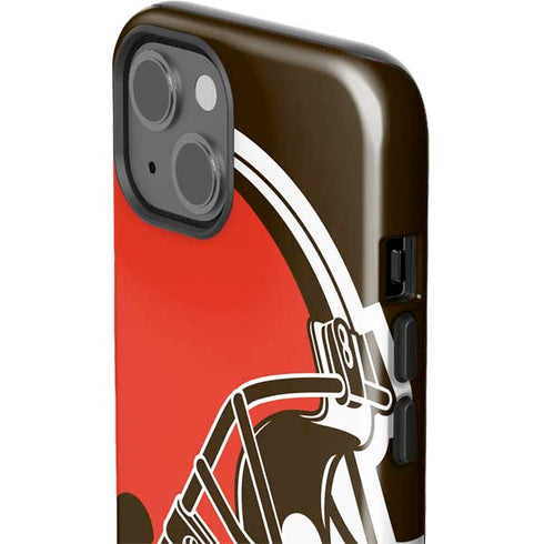 NFL Cleveland Browns Large Logo iPhone 15 Impact Case