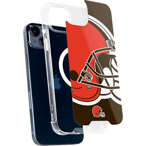 NFL Cleveland Browns Large Logo iPhone 15 Plus MagSafe Case