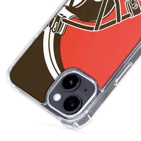 NFL Cleveland Browns Large Logo iPhone 15 Plus MagSafe Case