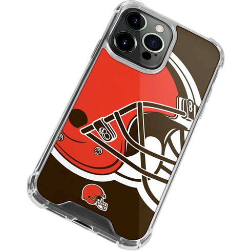 NFL Cleveland Browns Large Logo iPhone 15 Pro Clear Case