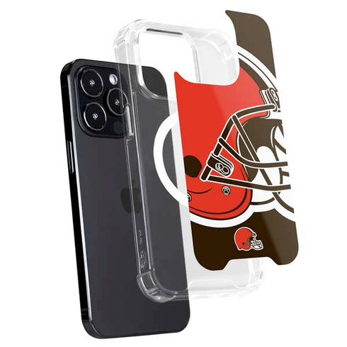 NFL Cleveland Browns Large Logo iPhone 14 Pro MagSafe Case