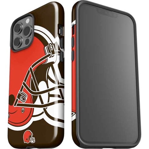 NFL Cleveland Browns Large Logo iPhone 15 Pro Max Impact Case