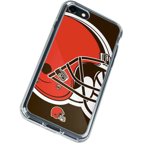 NFL Cleveland Browns Large Logo iPhone SE (2nd & 3rd Gen) Clear Case