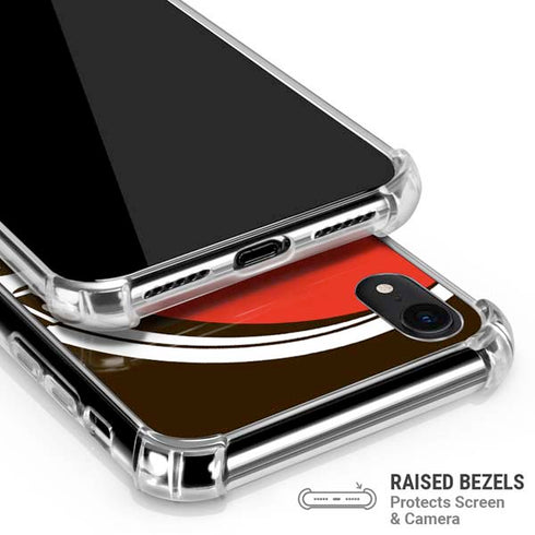 NFL Cleveland Browns Large Logo iPhone XR Clear Case