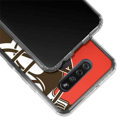 NFL Cleveland Browns Large Logo LG K51/Q51 Clear Case