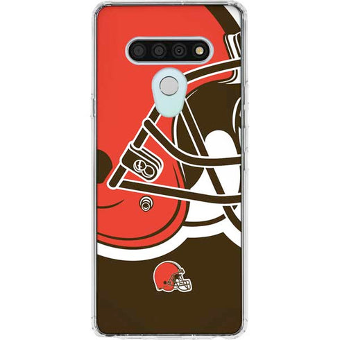 NFL Cleveland Browns Large Logo LG Stylo 6 Clear Case