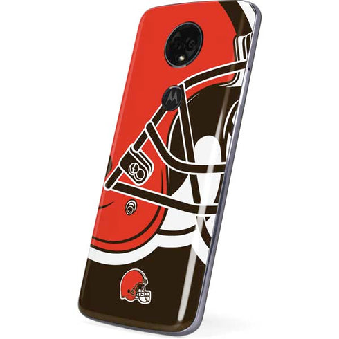 NFL Cleveland Browns Large Logo Moto E5 Plus Skin