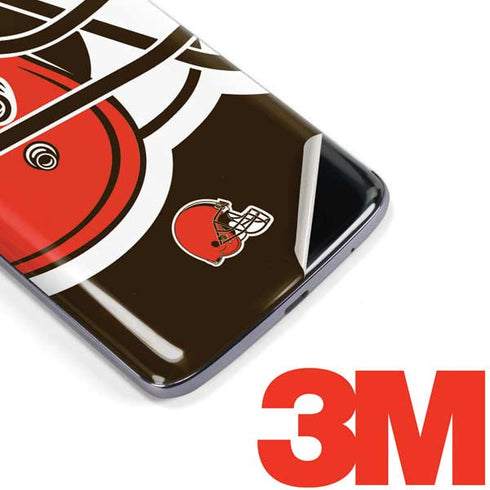 NFL Cleveland Browns Large Logo Moto E5 Plus Skin