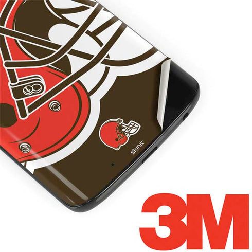 NFL Cleveland Browns Large Logo Moto G6 Skin