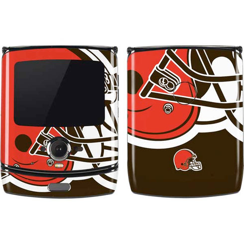 NFL Cleveland Browns Large Logo Motorola RAZR Skin
