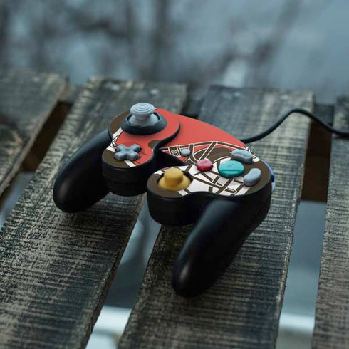 NFL Cleveland Browns Large Logo Nintendo GameCube Controller Skin