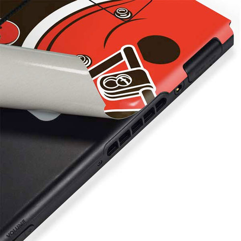 NFL Cleveland Browns Large Logo Nintendo Switch Bundle Skin