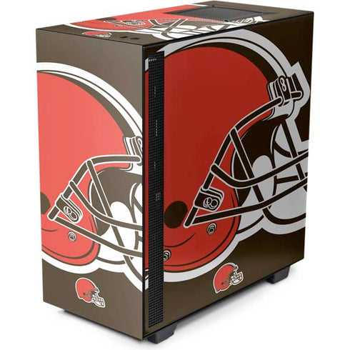 NFL Cleveland Browns Large Logo NZXT H510 Compact ATX Mid-Tower Case Skin