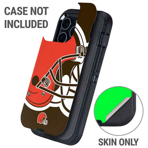 NFL Cleveland Browns Large Logo Otterbox Defender iPhone Skin