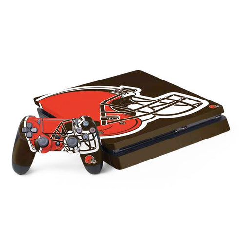 NFL Cleveland Browns Large Logo PS4 Slim Bundle Skin