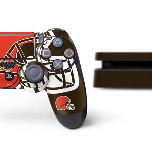 NFL Cleveland Browns Large Logo PS4 Slim Bundle Skin