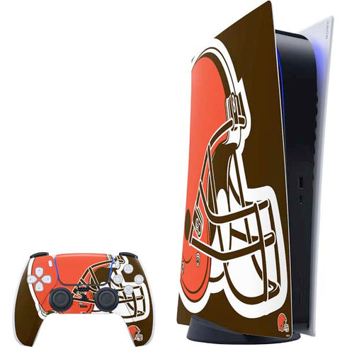 NFL Cleveland Browns Large Logo PS5 Digital Edition Bundle Skin
