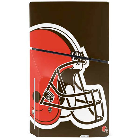 NFL Cleveland Browns Large Logo PS5 Slim Disk Bundle Skin