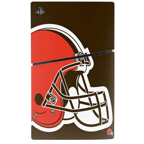 NFL Cleveland Browns Large Logo PS5 Slim Disk Console Skin