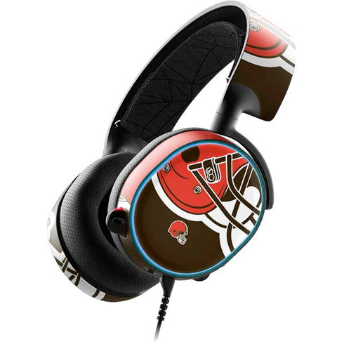NFL Cleveland Browns Large Logo SteelSeries Arctis 3 Skin