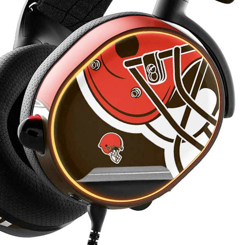 NFL Cleveland Browns Large Logo SteelSeries Arctis 3 Skin