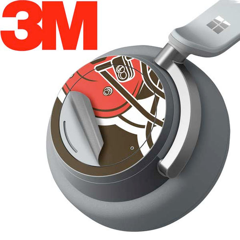 NFL Cleveland Browns Large Logo Surface Headphones Skin