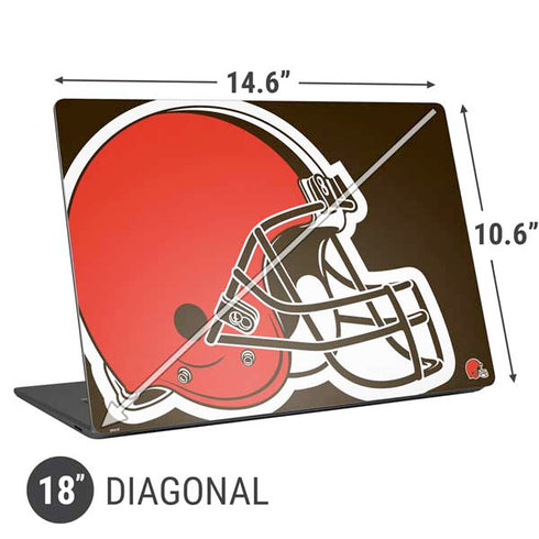 NFL Cleveland Browns Large Logo Universal Laptop 18in (14.6 x 10.6in) Skin