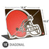 NFL Cleveland Browns Large Logo Universal Laptop 18in (14.6 x 10.6in) Skin