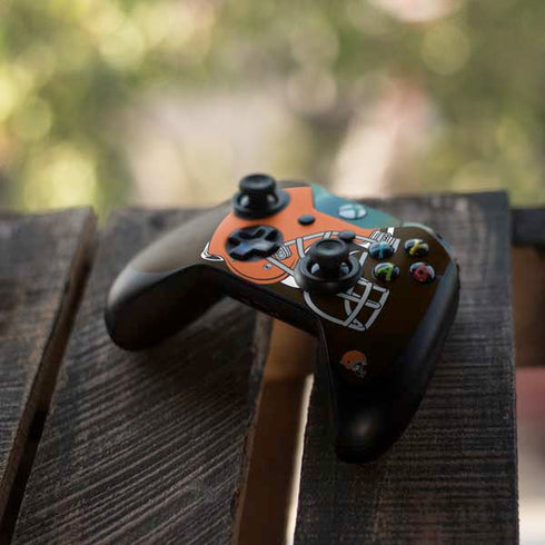 NFL Cleveland Browns Large Logo Xbox One Controller Skin