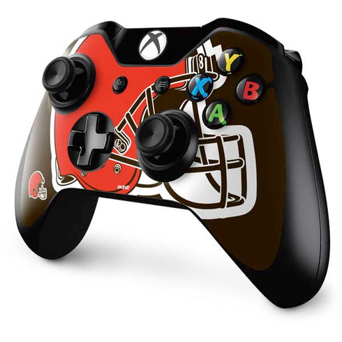NFL Cleveland Browns Large Logo Xbox One Controller Skin