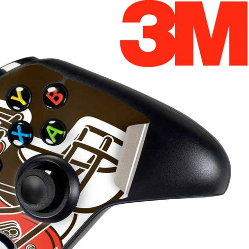 NFL Cleveland Browns Large Logo Xbox One Controller Skin