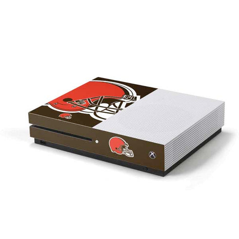 NFL Cleveland Browns Large Logo Xbox One S Console Skin