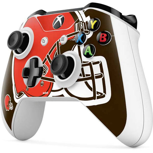 NFL Cleveland Browns Large Logo Xbox One S Controller Skin