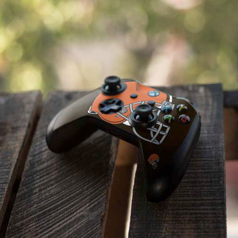 NFL Cleveland Browns Large Logo Xbox One X Controller Skin