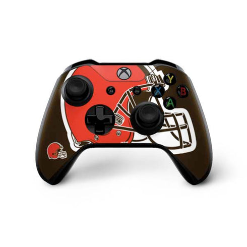 NFL Cleveland Browns Large Logo Xbox One X Controller Skin