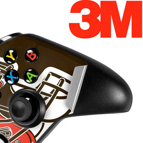 NFL Cleveland Browns Large Logo Xbox One X Controller Skin