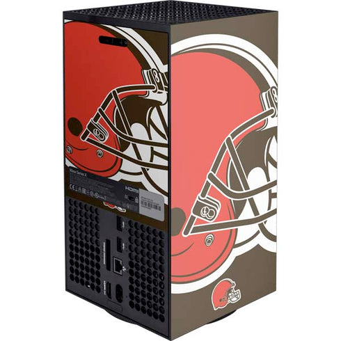 NFL Cleveland Browns Large Logo Xbox Series X Console Skin