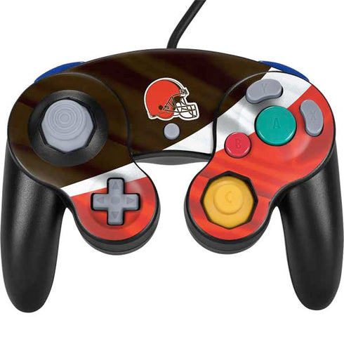 NFL Cleveland Browns Nintendo GameCube Controller Skin