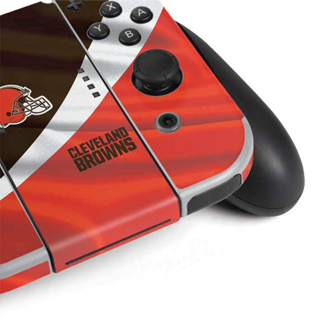 NFL Cleveland Browns Nintendo Switch OLED (2021) Skin