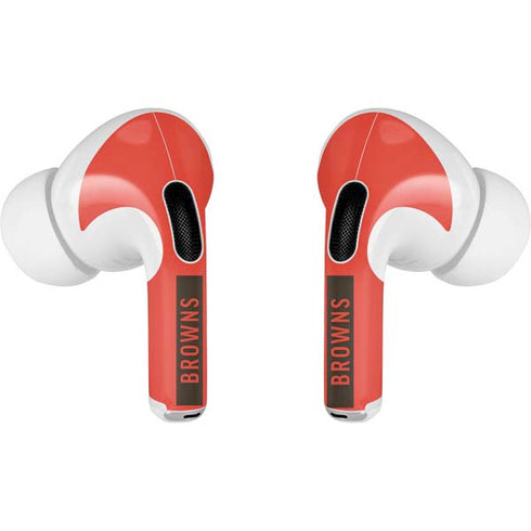 NFL Cleveland Browns Orange Performance Series AirPods Pro 2nd Gen Skin