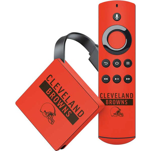 NFL Cleveland Browns Orange Performance Series Amazon Fire TV Skin