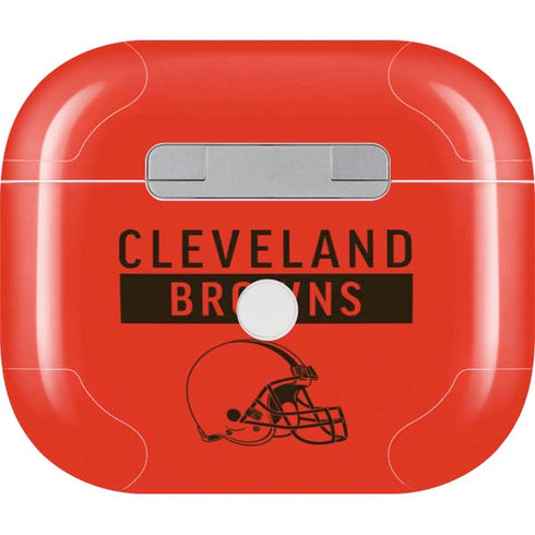NFL Cleveland Browns Orange Performance Series Apple AirPods (3rd Gen 2021) Skin