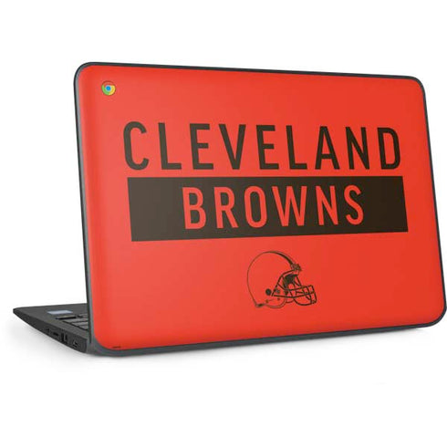 NFL Cleveland Browns Orange Performance Series HP Chromebook Skin