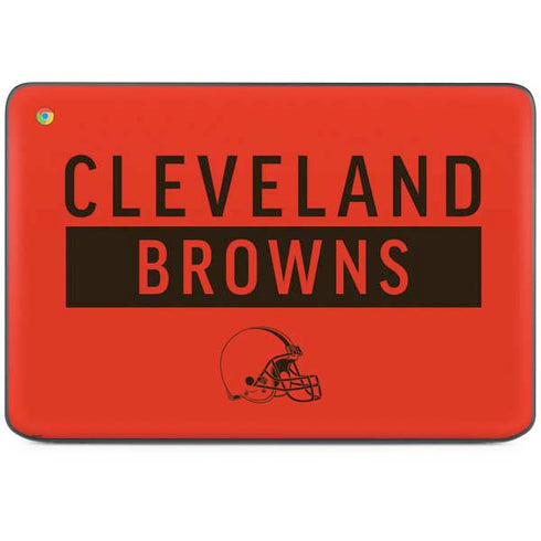 NFL Cleveland Browns Orange Performance Series HP Chromebook Skin
