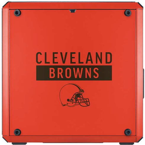 NFL Cleveland Browns Orange Performance Series Cooler Master MasterBox Q300L Mini Tower Skin