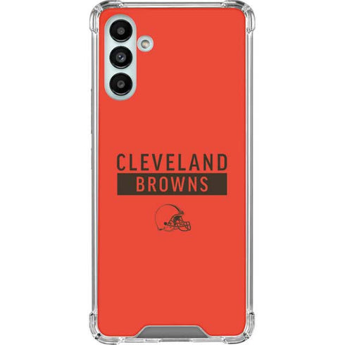 NFL Cleveland Browns Orange Performance Series Galaxy A13 5G Clear Case